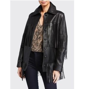 Dan Cassab Rimon Fringe Leather Jacket